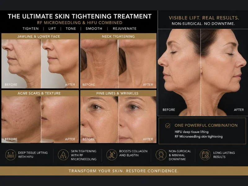 Results of combined treatment for the ultimate skin tightening treatment Headingley